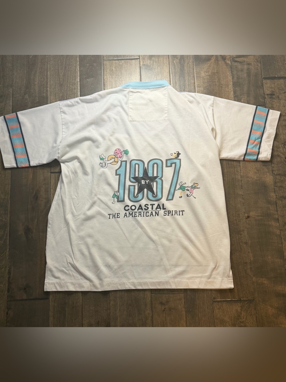 By Coastal American Spirit 1987 Cowboy Graphic Tee One Size Western Rodeo Retro - Picture 10 of 12